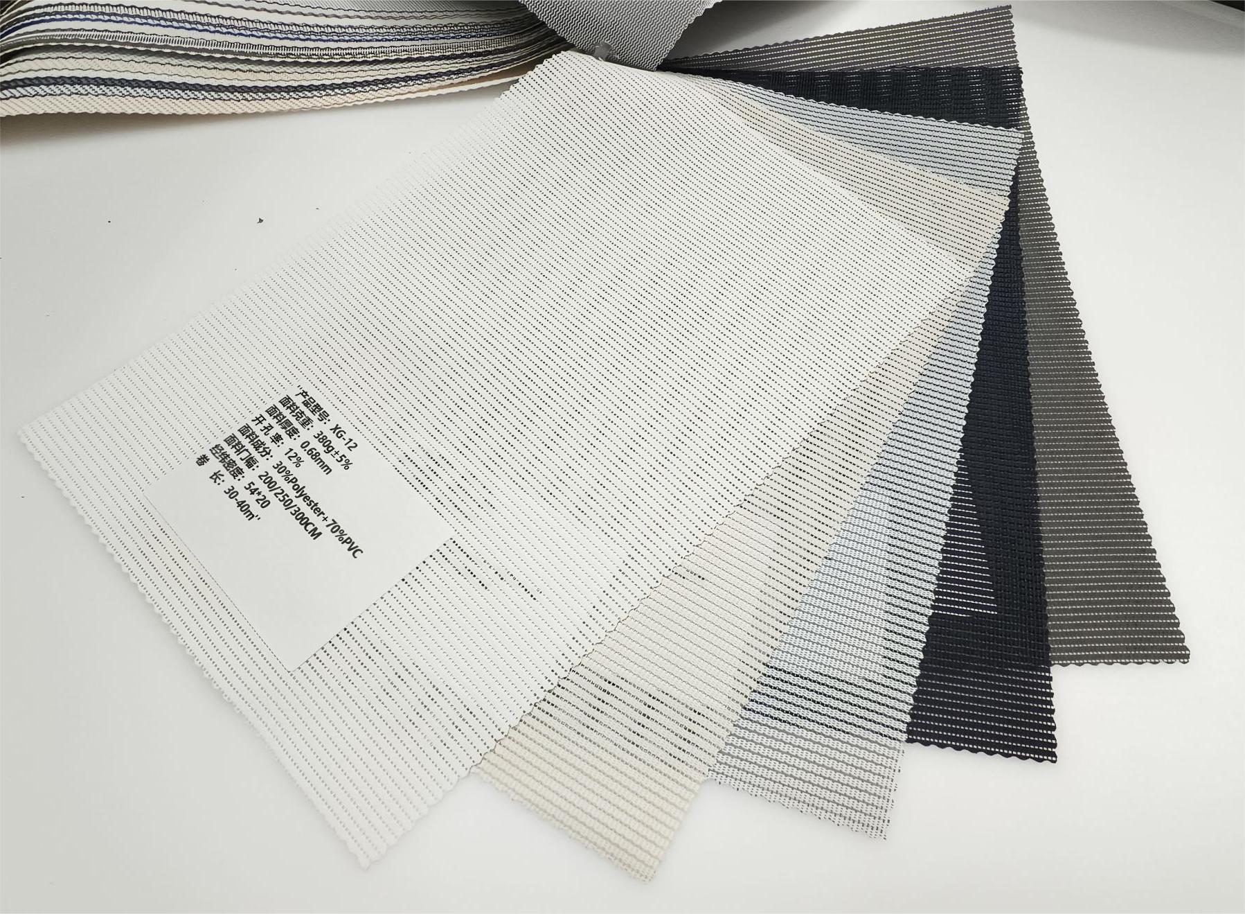 12% 六经一纬聚酯纤维阳光面料（12% six - warp and one - weft polyester fiber sunshade fabric）